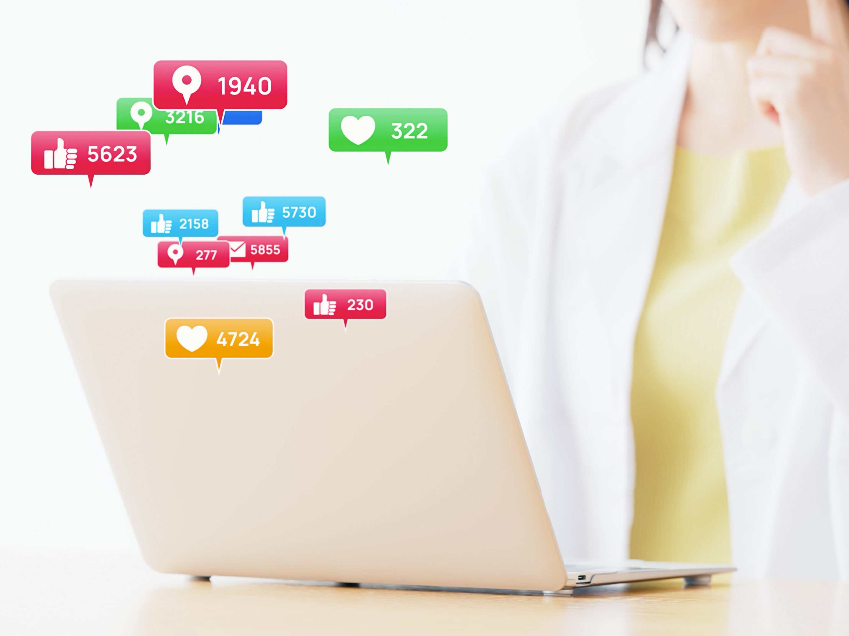 動画配信する女性とチャット