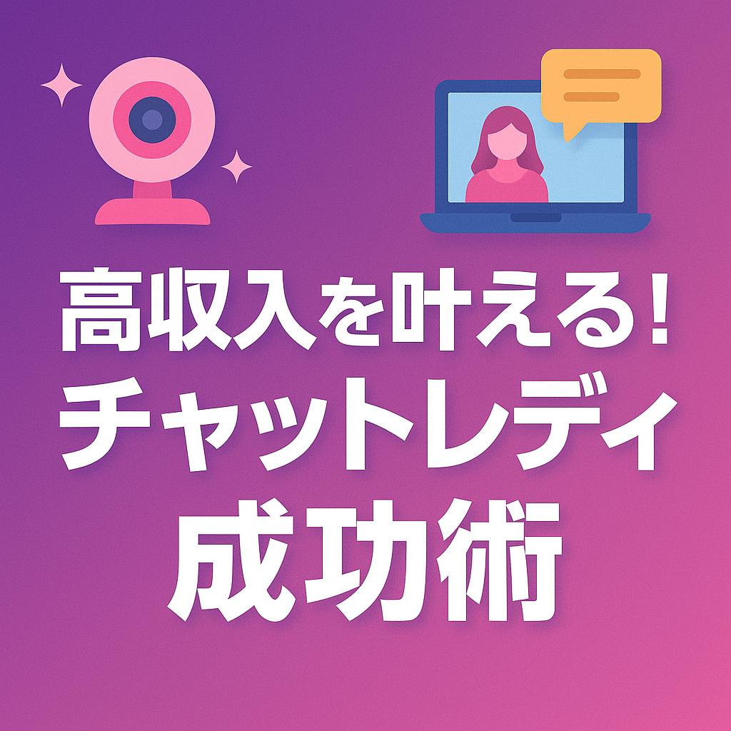 高収入を叶える！ライブ配信チャットレディ成功術