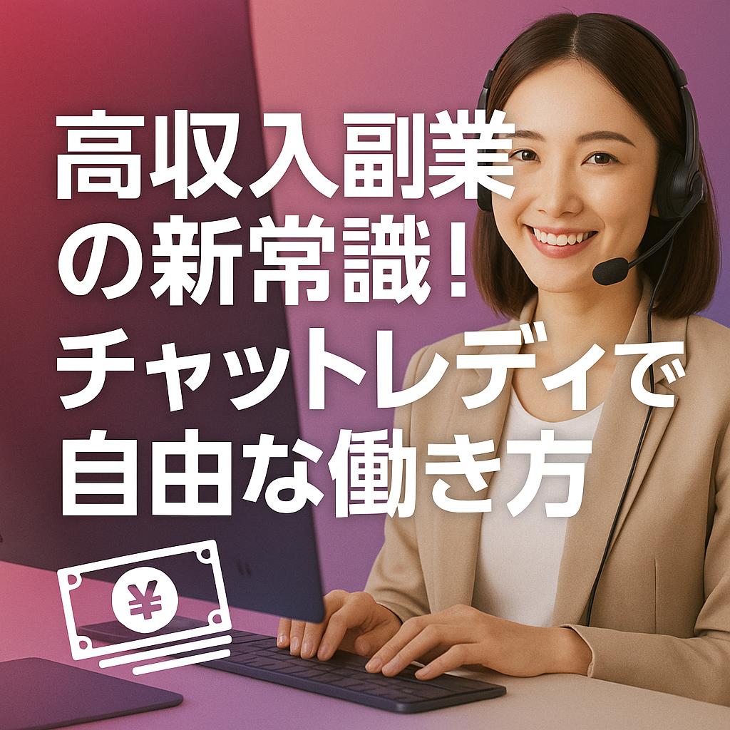 高収入副業の新常識！チャットレディで自由な働き方