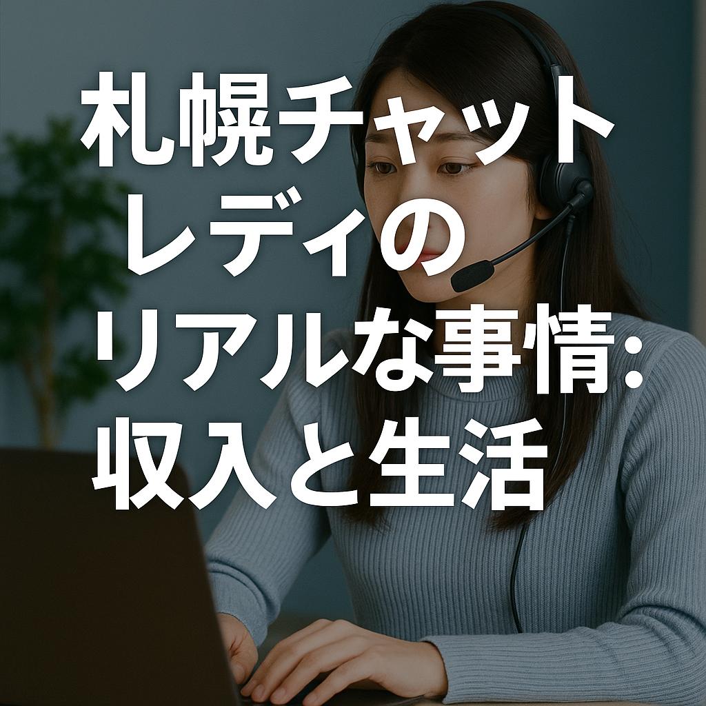 札幌チャットレディのリアルな事情:収入と生活