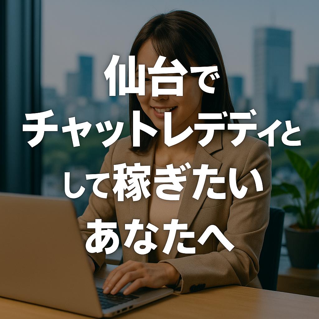 仙台でチャットレディとして稼ぎたいあなたへ