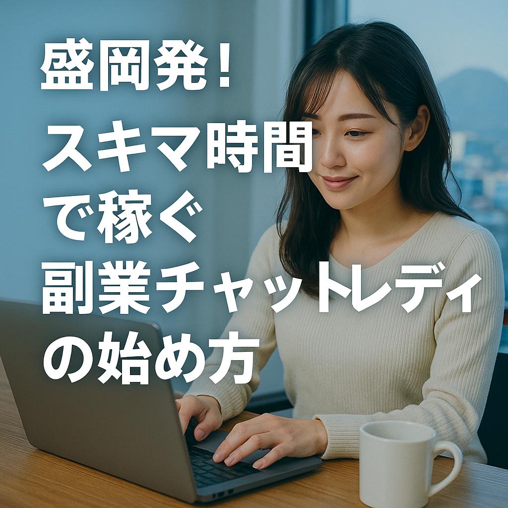 盛岡発!スキマ時間で稼ぐ副業チャットレディの始め方