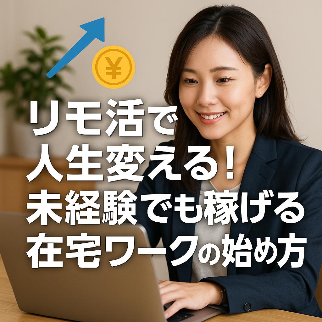 リモ活で人生変える!未経験でも稼げる在宅ワークの始め方
