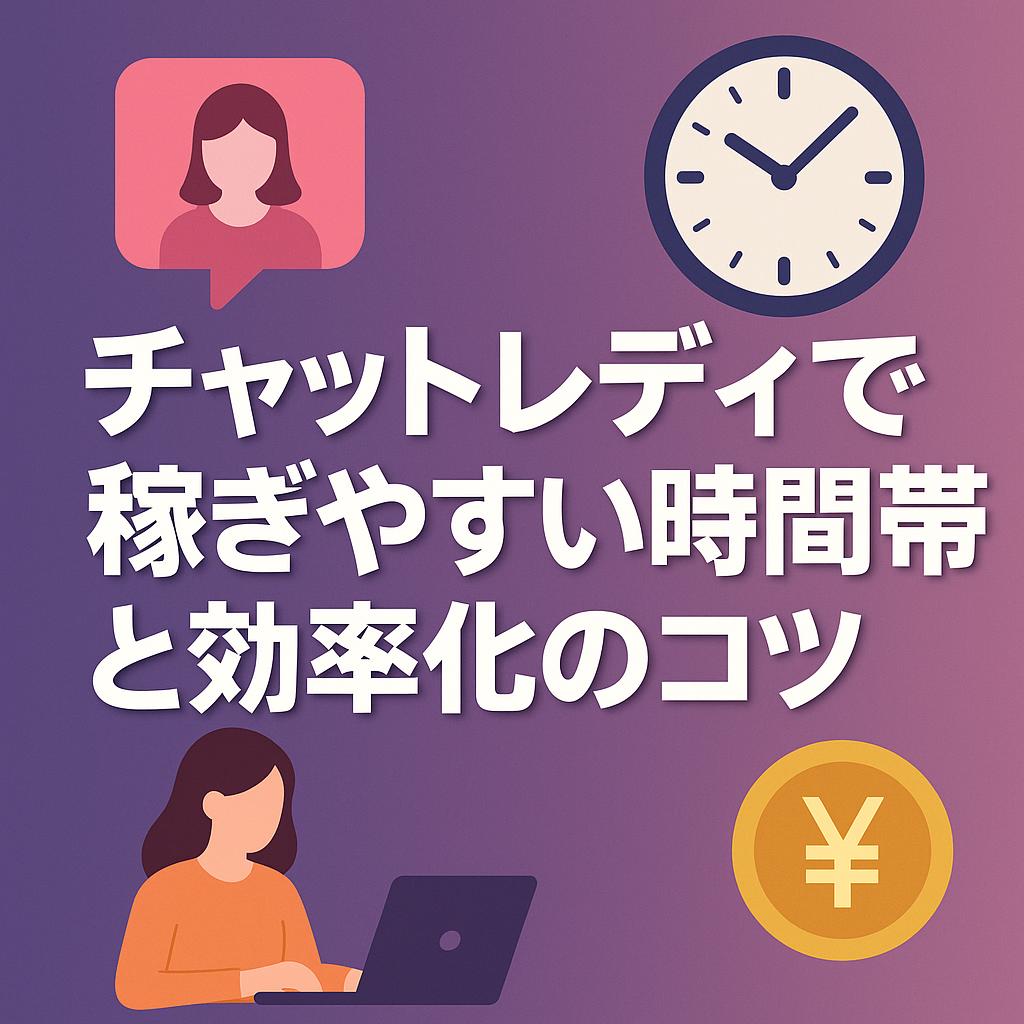 チャットレディで稼ぎやすい時間帯と効率化のコツ