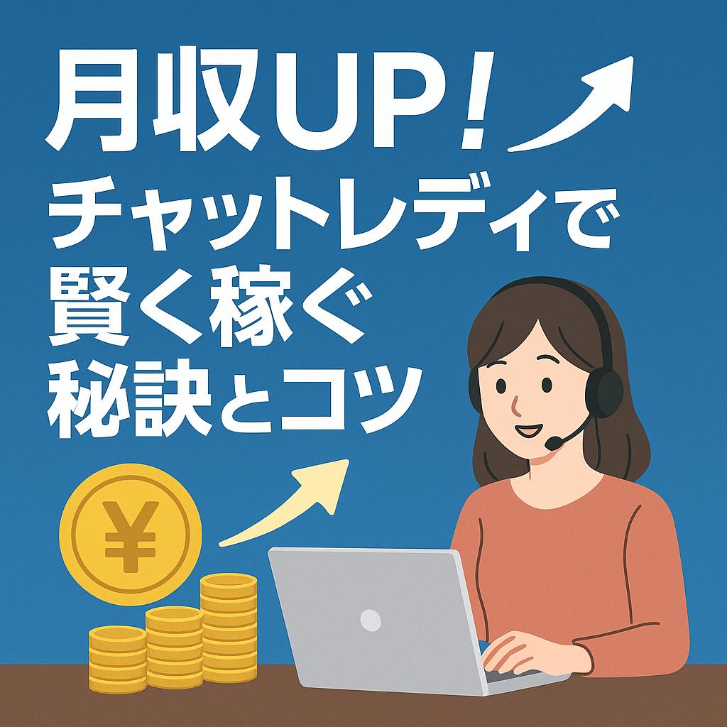 月収UP！チャットレディで賢く稼ぐ秘訣とコツ