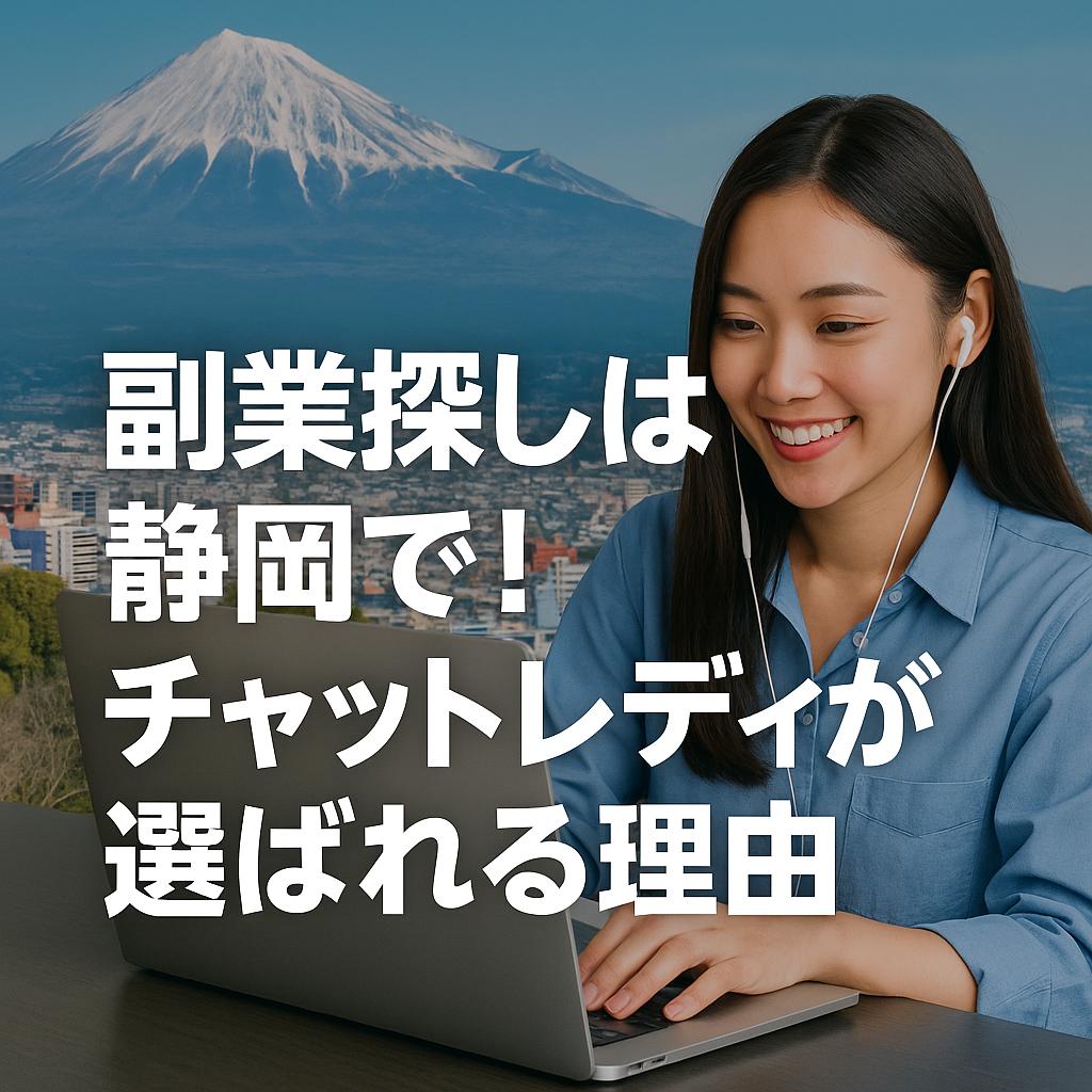 副業探しは静岡で!チャットレディが選ばれる理由