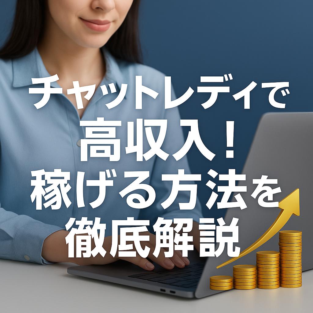 チャットレディで高収入！稼げる方法を徹底解説