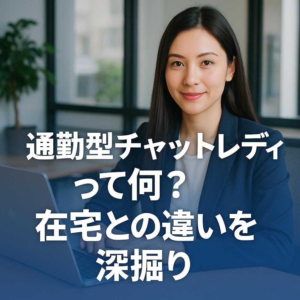 通勤型チャットレディって何？在宅との違いを深掘り
