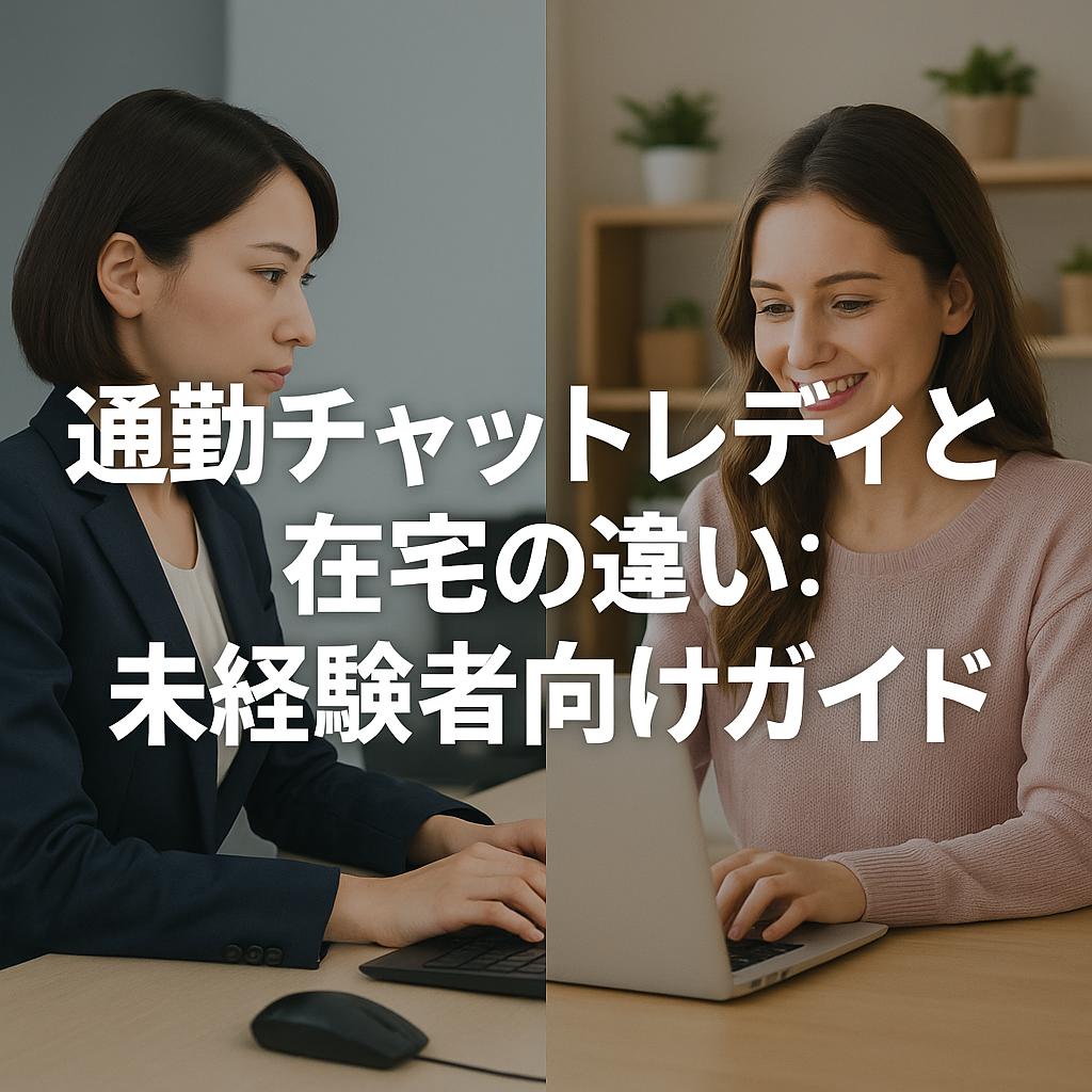 通勤チャットレディと在宅の違い：未経験者向けガイド