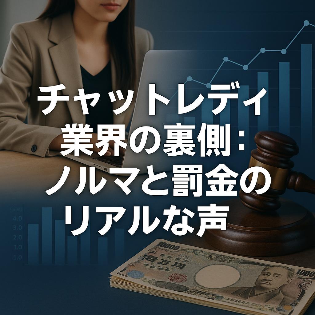 チャットレディ業界の裏側：ノルマと罰金のリアルな声