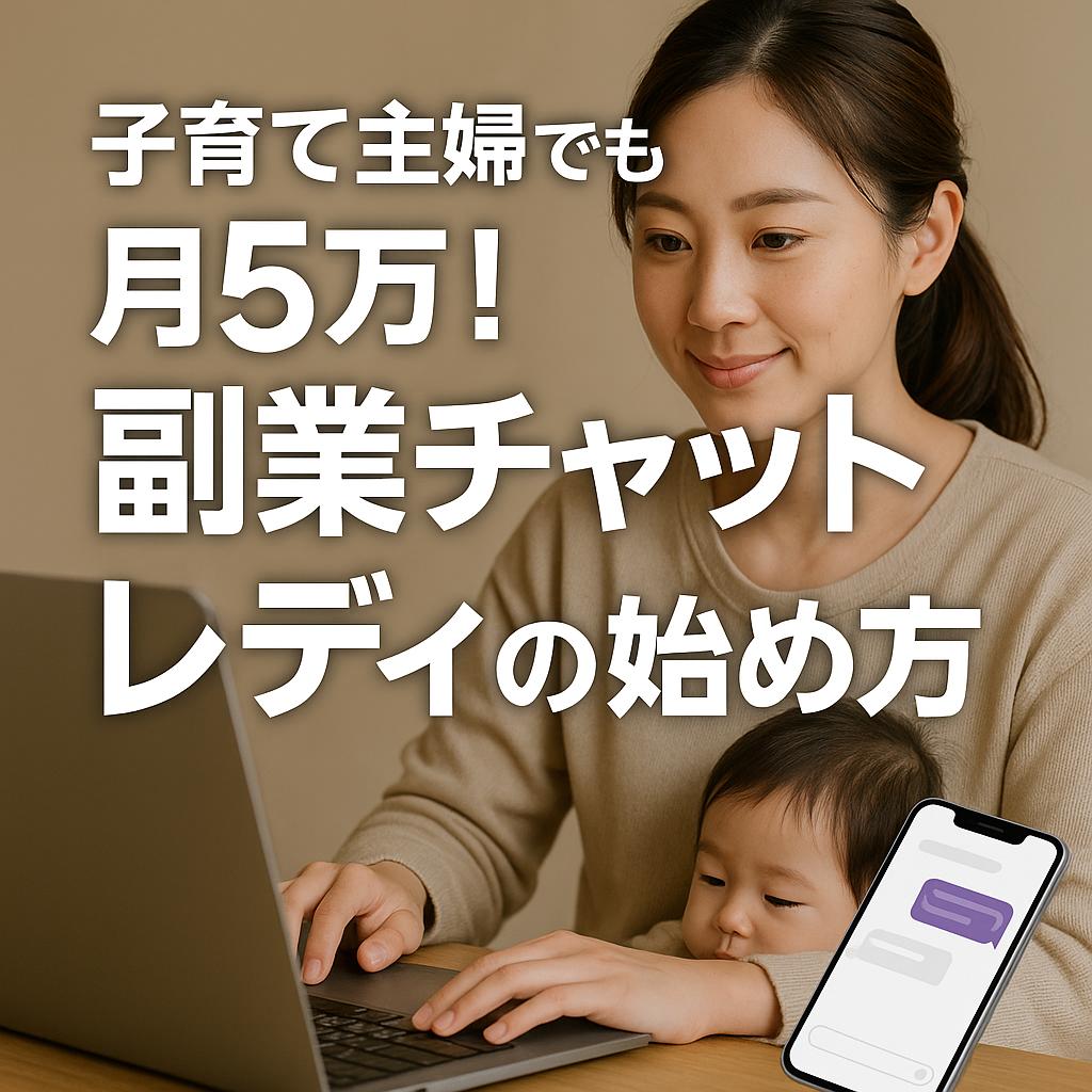子育て主婦でも月5万！副業チャットレディの始め方