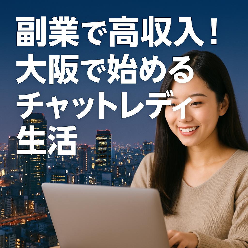 副業で高収入!大阪で始めるチャットレディ生活