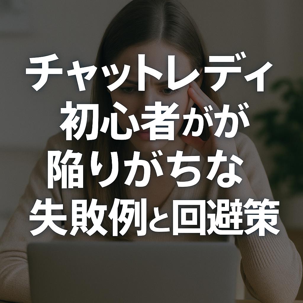 チャットレディ初心者が陥りがちな失敗例と回避策