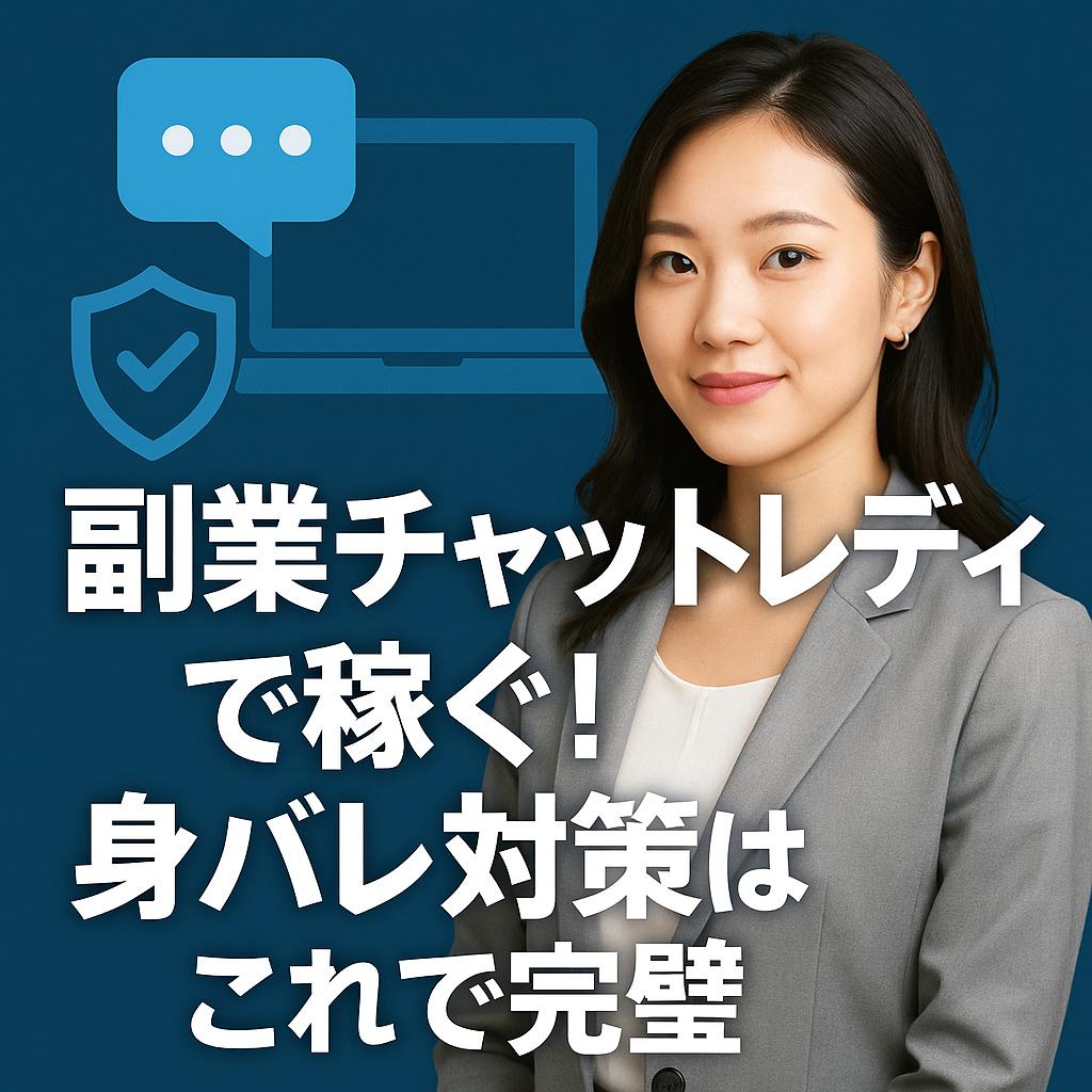 副業チャットレディで稼ぐ!身バレ対策はこれで完璧