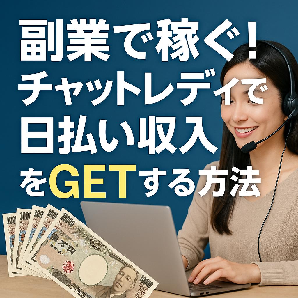 副業で稼ぐ!チャットレディで日払い収入をGETする方法