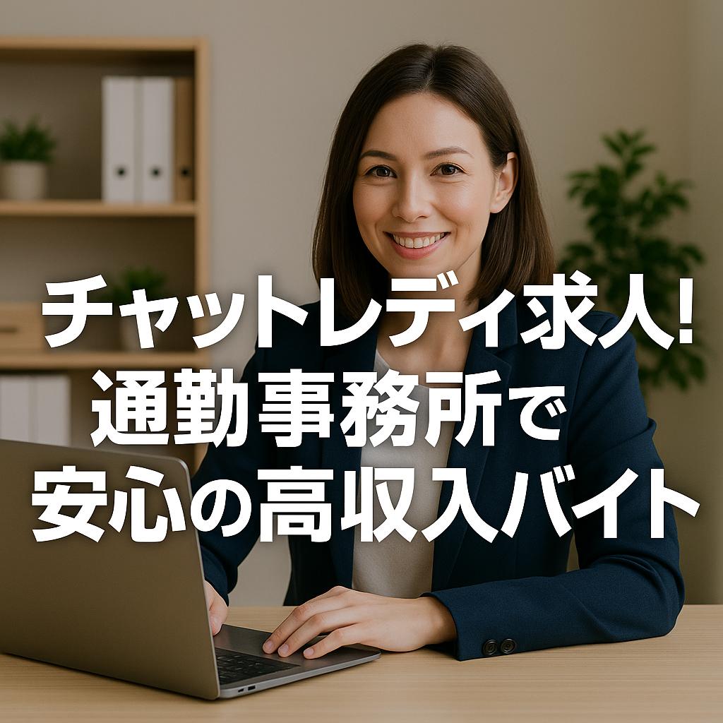 チャットレディ求人！通勤事務所で安心の高収入バイト