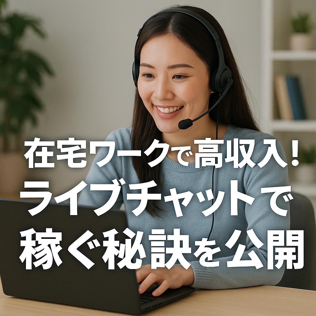 在宅ワークで高収入!ライブチャットで稼ぐ秘訣を公開