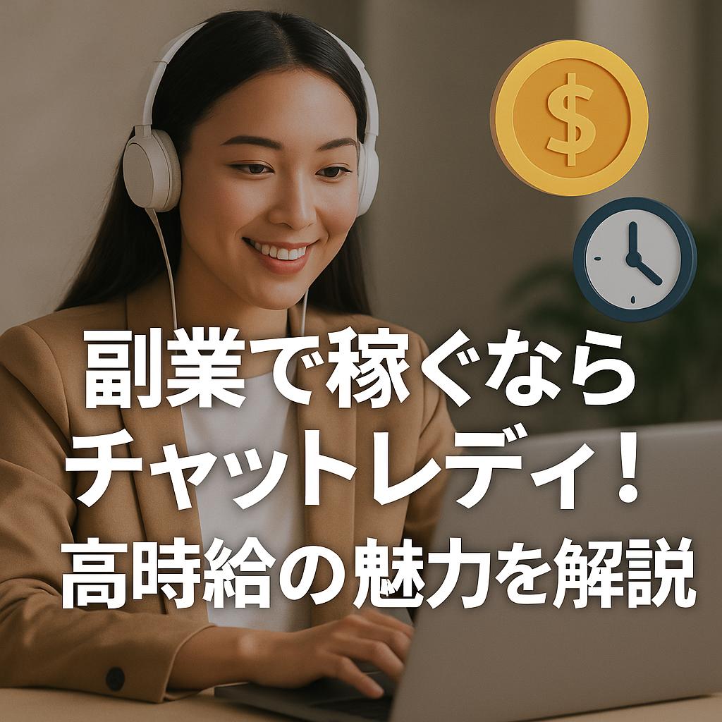 副業で稼ぐならチャットレディ！高時給の魅力を解説