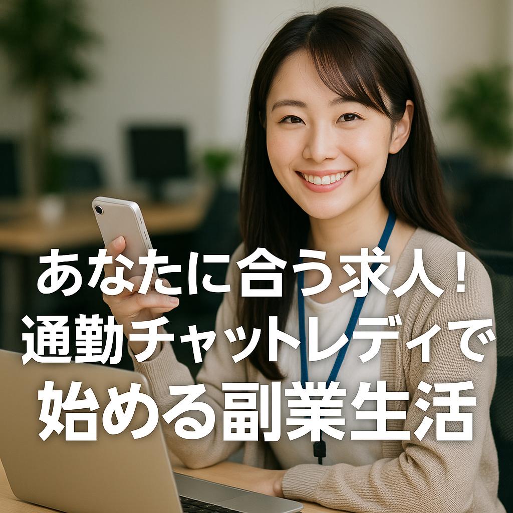 あなたに合う求人！通勤チャットレディで始める副業生活