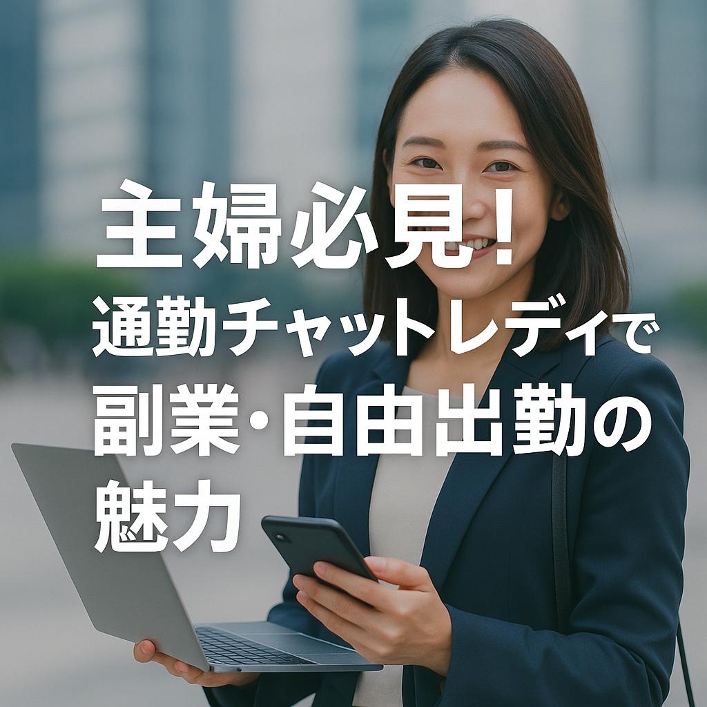 主婦必見！通勤チャットレディで副業・自由出勤の魅力