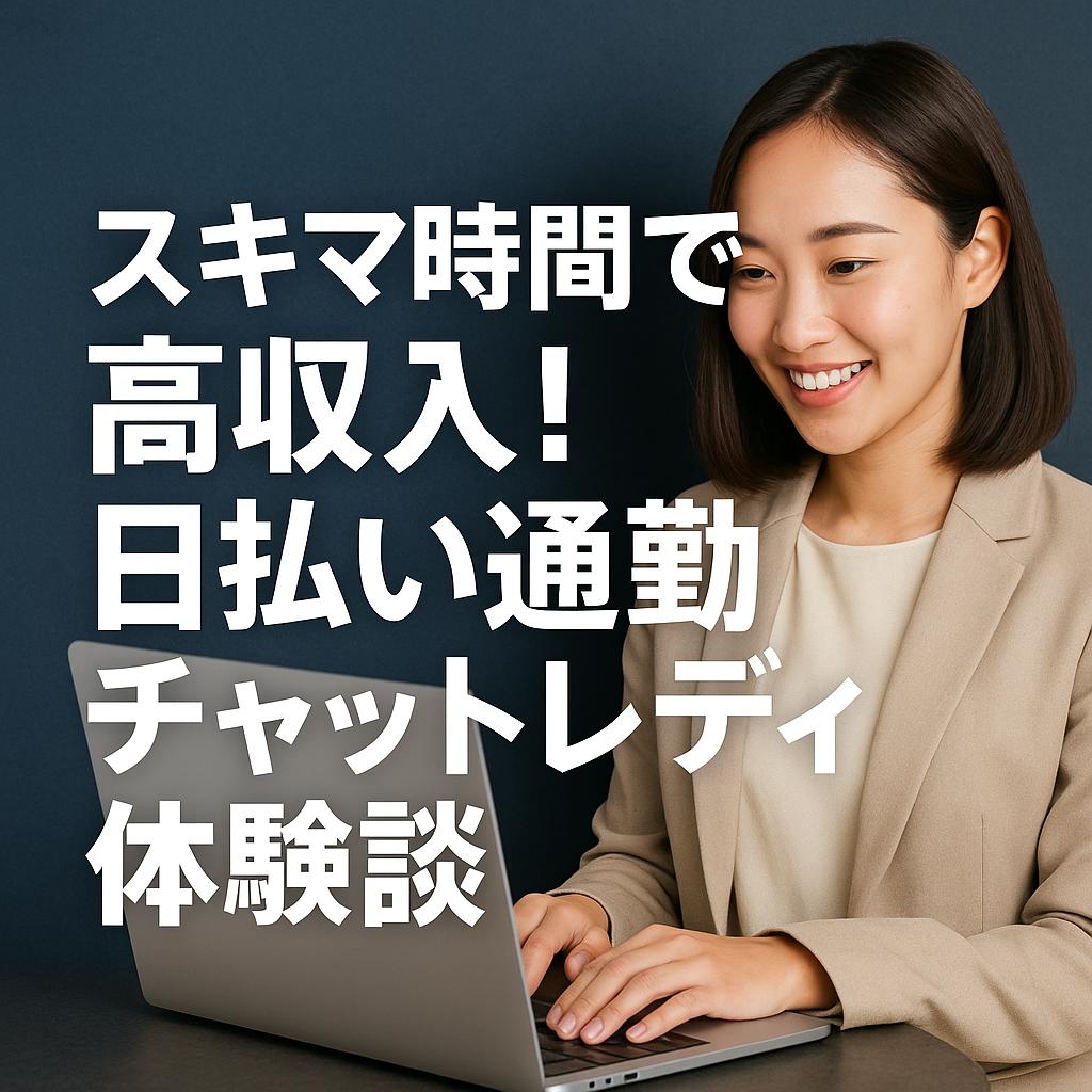 スキマ時間で高収入！日払い通勤チャットレディ体験談