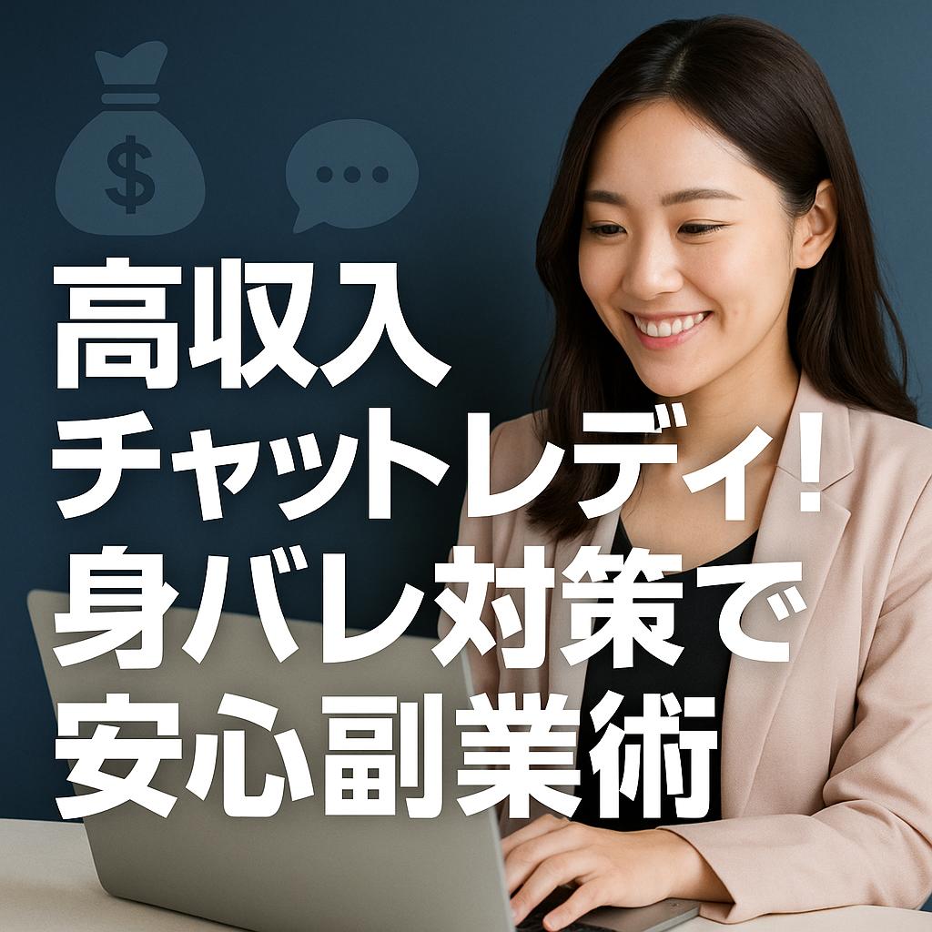 高収入チャットレディ!身バレ対策で安心副業術