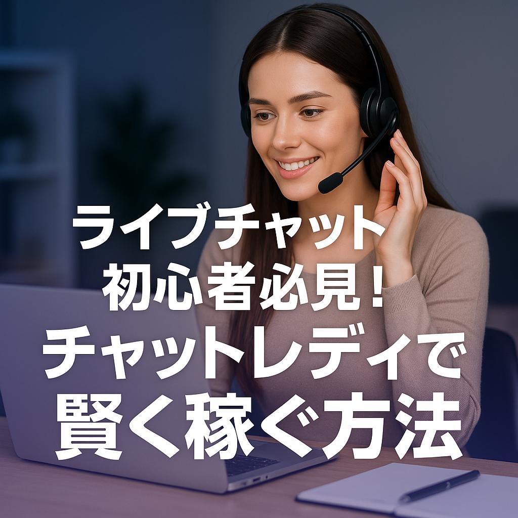 ライブチャット初心者必見!チャットレディで賢く稼ぐ方法