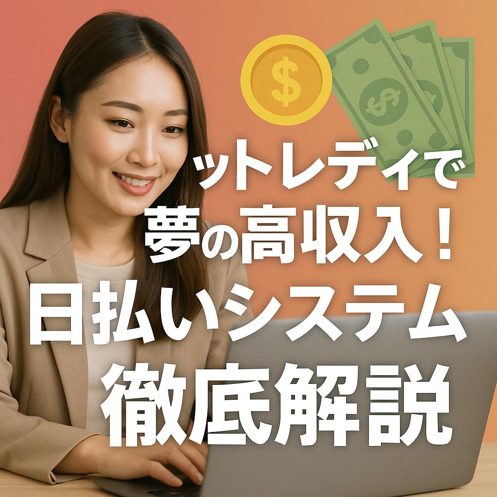 チャットレディで夢の高収入!日払いシステム徹底解説