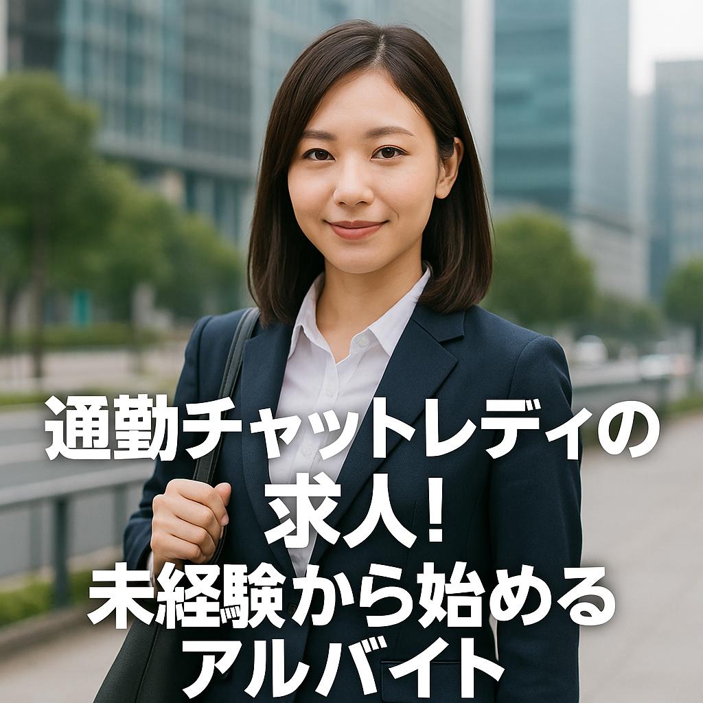 通勤チャットレディの求人！未経験から始めるアルバイト