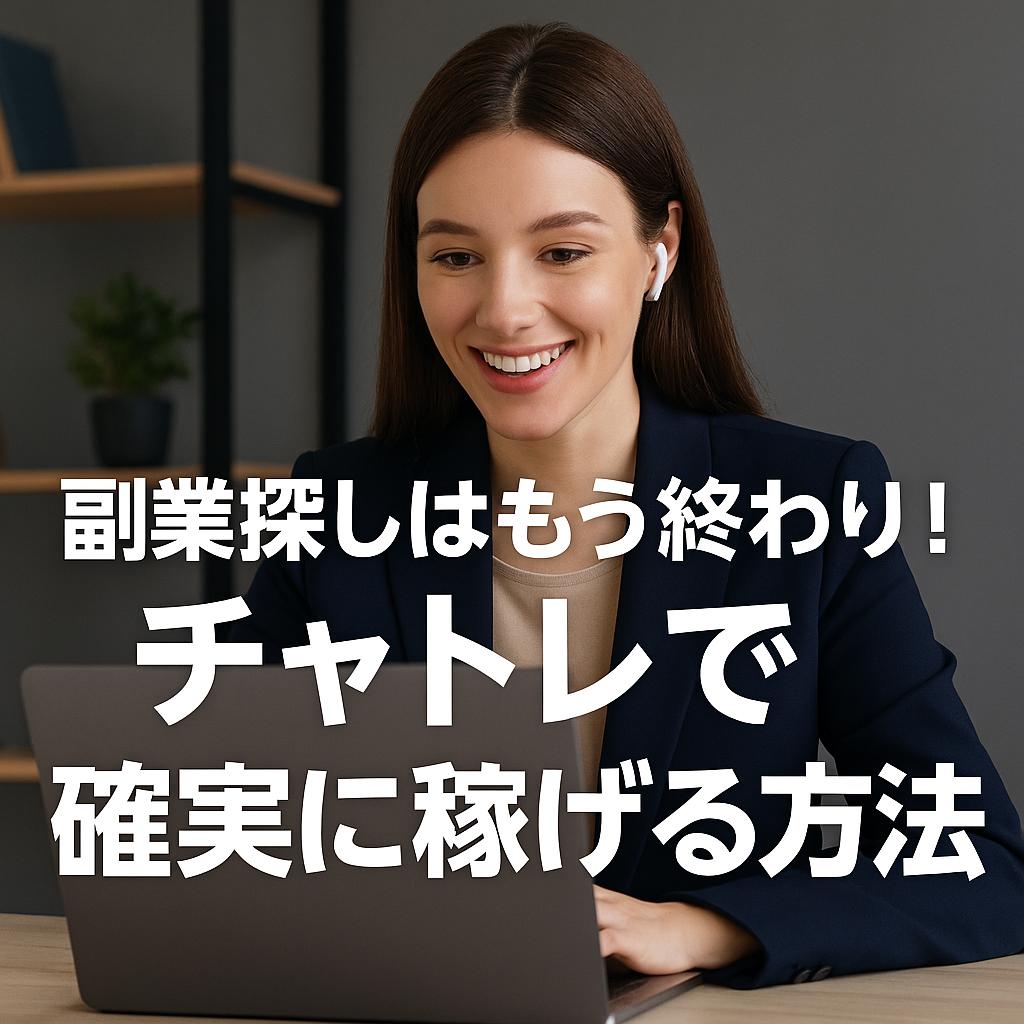 副業探しはもう終わり！チャトレで確実に稼げる方法