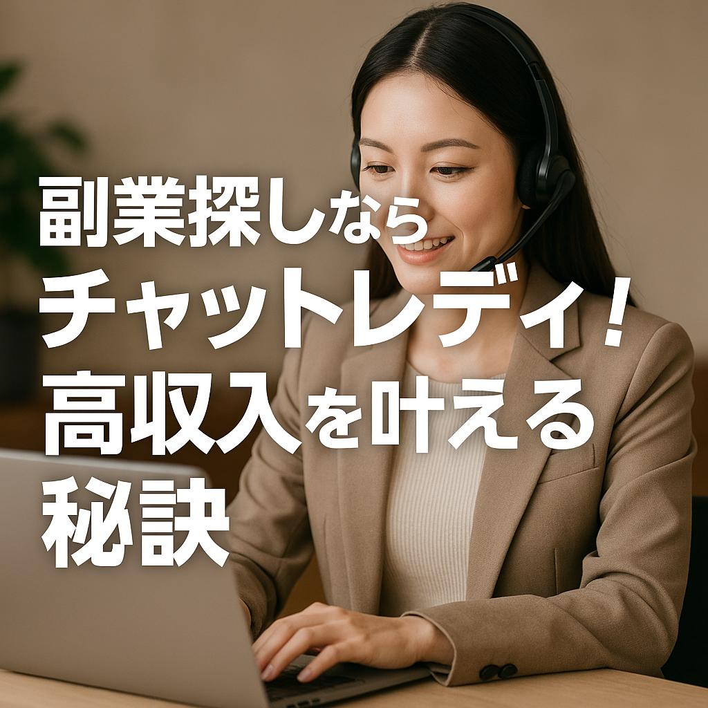 副業探しならチャットレディ！高収入を叶える秘訣