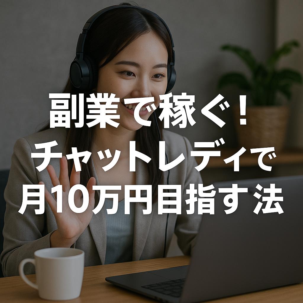 副業で稼ぐ!チャットレディで月10万円目指す方法
