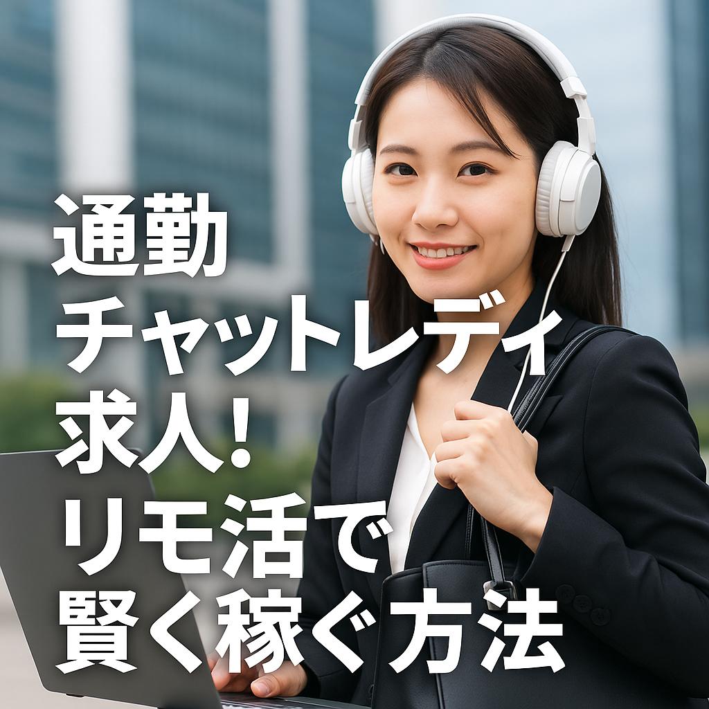 通勤チャットレディ求人!リモ活で賢く稼ぐ方法